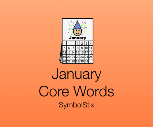 January Core Words with Symbolstix
